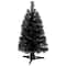 2ft. Pre-Lit Black Artificial Christmas Tree, Warm White LED Lights